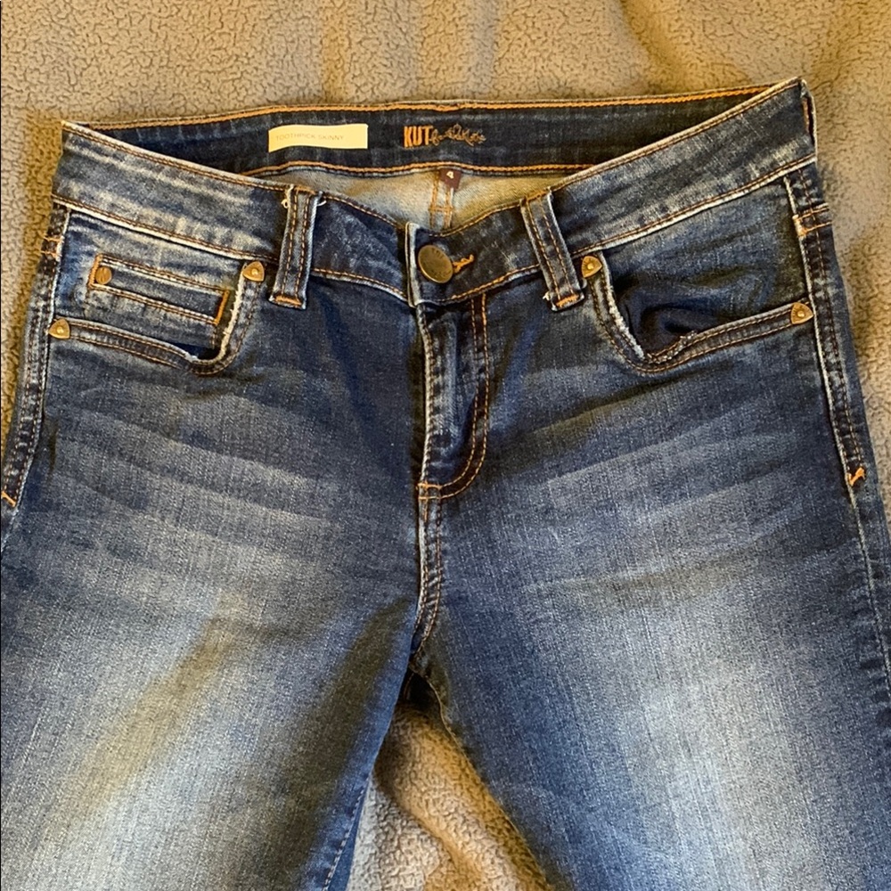 Kut from the Kloth Dark Wash Straight Leg Jeans